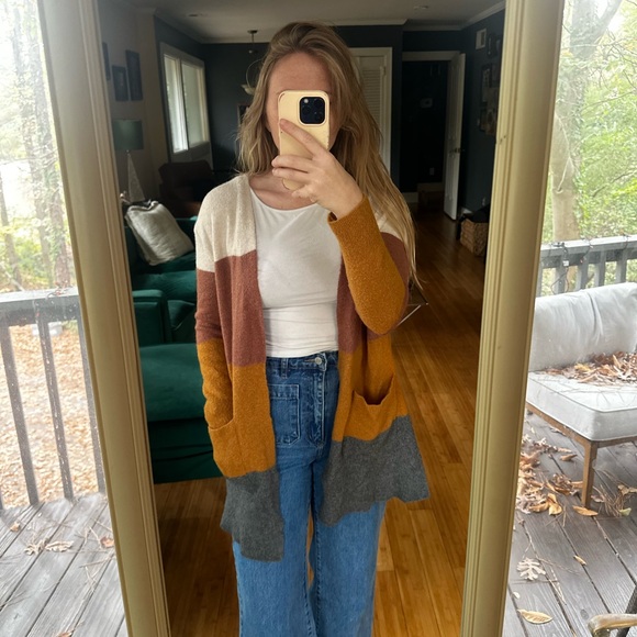 Madewell Kent Striped Cardigan Sweater - Picture 5 of 9